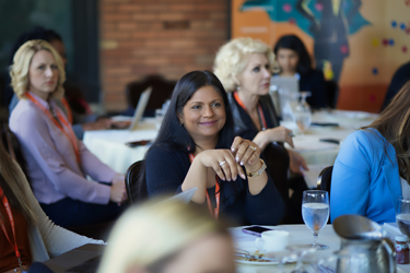 Audience Member at Hiring Superpowers presentation by Mindy Bortness